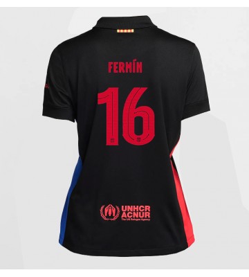 Barcelona Fermin Lopez #16 Segunda Equipación Mujer 2024-25 Manga Corta